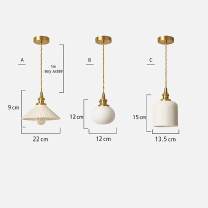 Letten Modern Pendant Light – Elegant White Ceramic Design for Stylish Interiors