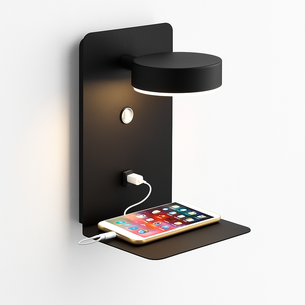 Farlowe LED Wall Light Modern Design – Functional USB Charging & Stylish Illumination