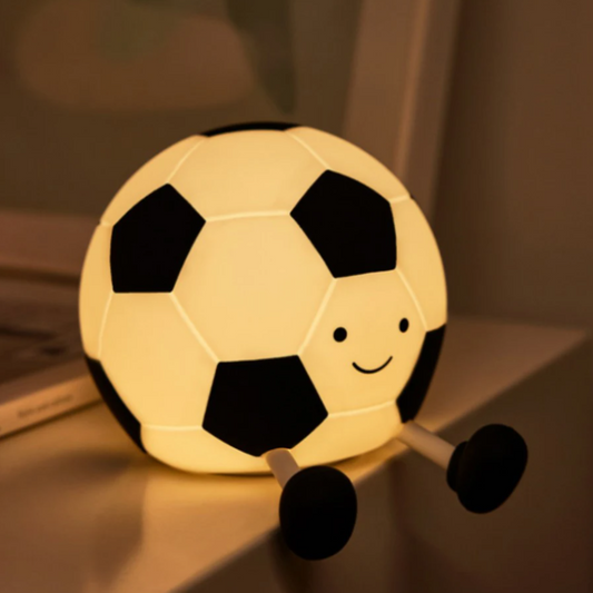 LumoBall Kids' LED Night Light – Playful Football Design with Adjustable Brightness