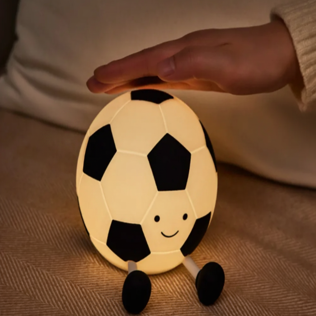 LumoBall Kids' LED Night Light – Playful Football Design with Adjustable Brightness