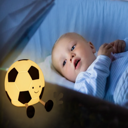 LumoBall Kids' LED Night Light – Playful Football Design with Adjustable Brightness