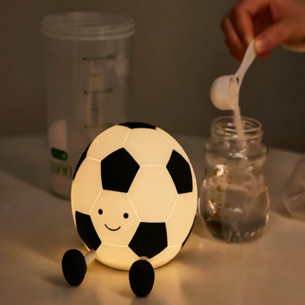 LumoBall Kids' LED Night Light – Playful Football Design with Adjustable Brightness
