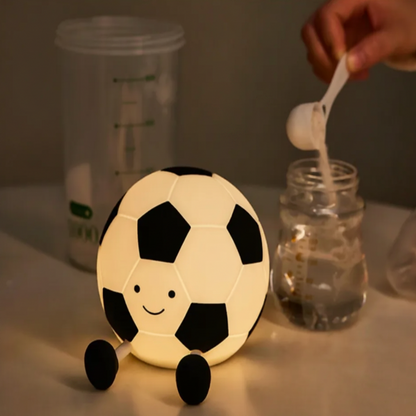 LumoBall Kids' LED Night Light – Playful Football Design with Adjustable Brightness