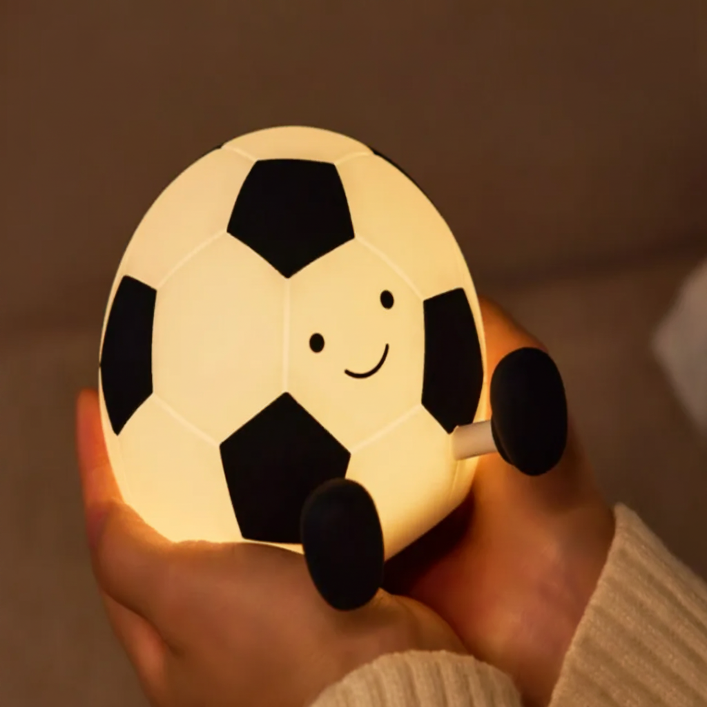 LumoBall Kids' LED Night Light – Playful Football Design with Adjustable Brightness
