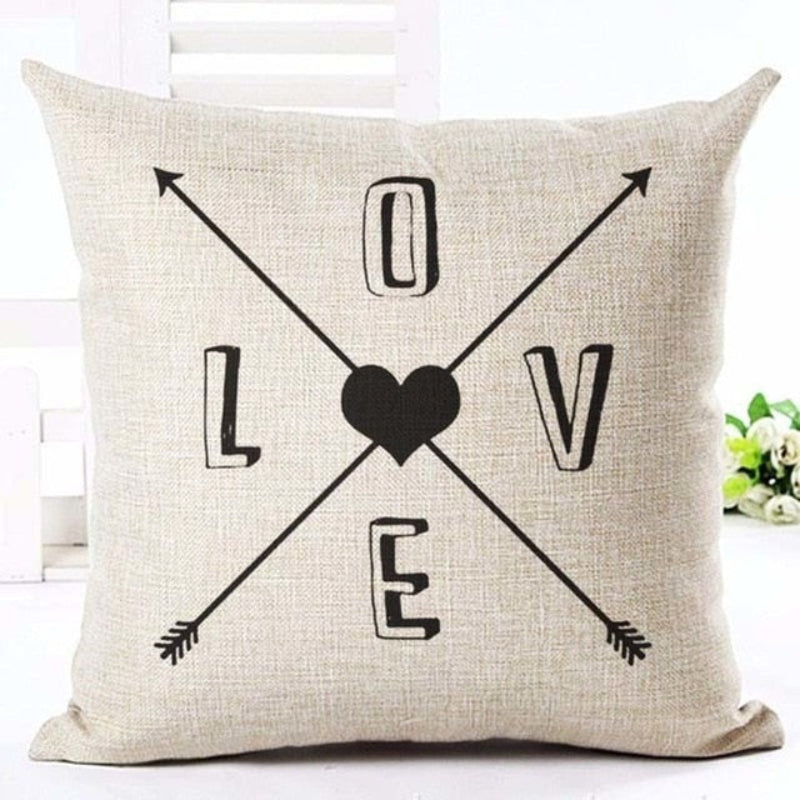 Sorelle Love Cushion Cover Home Decor – Elegant Comfort for Cosy Living Spaces