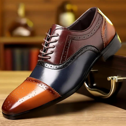 Chris Men's Leather Oxford Shoes – Classic Style with All-Day Comfort