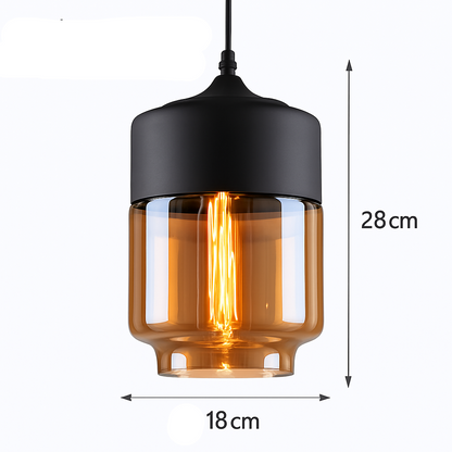 Sovel Modern Pendant Light for Dining Spaces – Elegant Glass and Metal Design