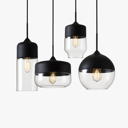 Sovel Modern Pendant Light for Dining Spaces – Elegant Glass and Metal Design