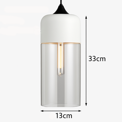 Sovel Modern Pendant Light for Dining Spaces – Elegant Glass and Metal Design