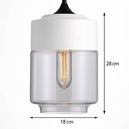 Sovel Modern Pendant Light for Dining Spaces – Elegant Glass and Metal Design