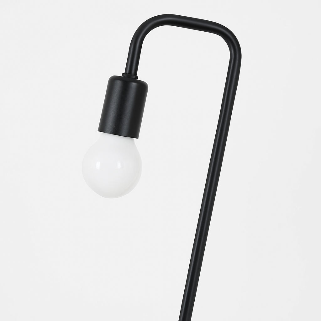 Lorvian Vintage Desk Lamp E27 – Nordic Style with Warm Wooden Base