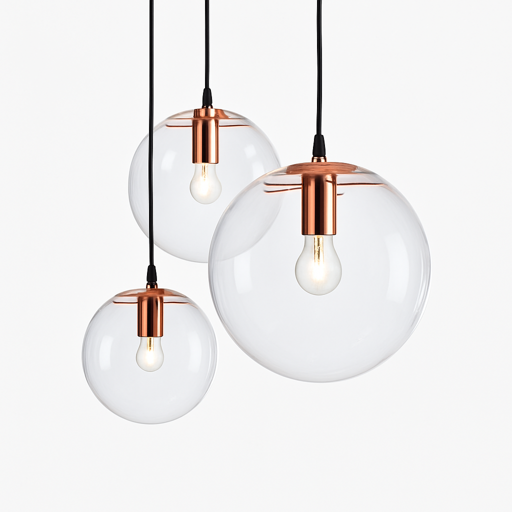 Kina Modern Glass Ball Pendant Light – Elegant Design for Stylish Interiors