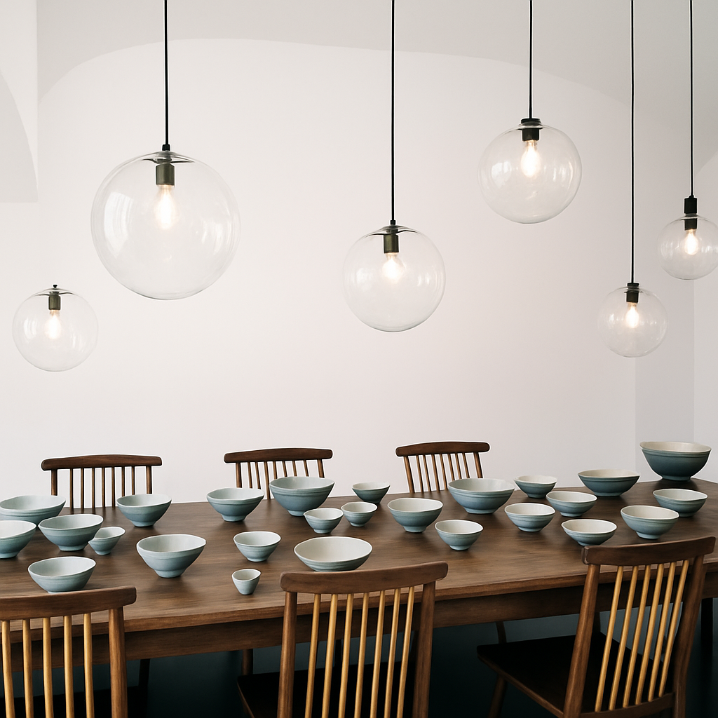 Kina Modern Glass Ball Pendant Light – Elegant Design for Stylish Interiors