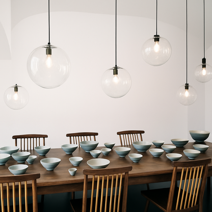 Kina Modern Glass Ball Pendant Light – Elegant Design for Stylish Interiors