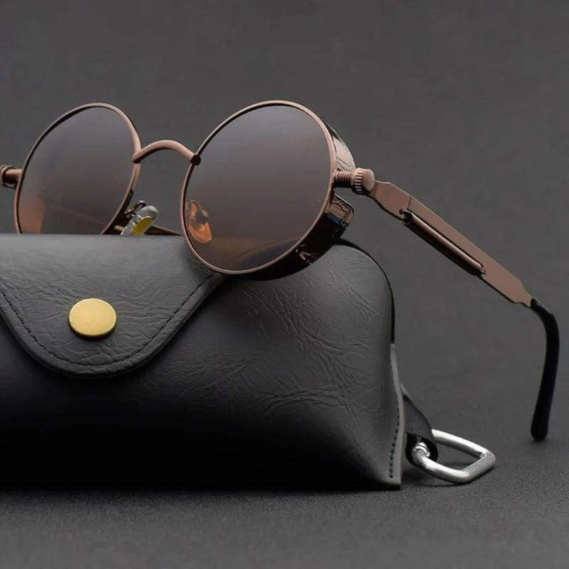 Maver Men's Round Polarized Sunglasses – Stylish UV400 Protection for Everyday Wear
