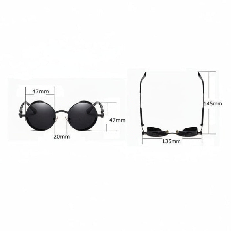 Maver Men's Round Polarized Sunglasses – Stylish UV400 Protection for Everyday Wear