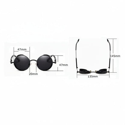 Maver Men's Round Polarized Sunglasses – Stylish UV400 Protection for Everyday Wear