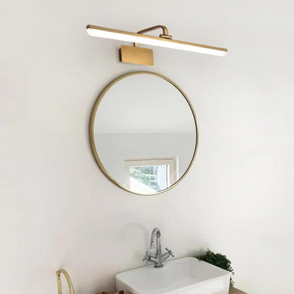 Maverick Modern LED Bathroom Vanity Light – Sleek Satin Gold Fixture for Bright Illumination