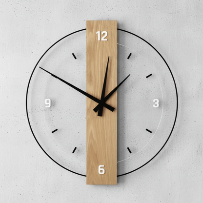 Fern Large Modern Wall Clock – Silent Quartz Design for Tranquil Spaces