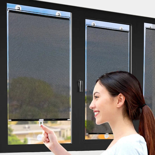 Altura Modern Black Window Screen – Stylish Sun Protection for Home Comfort