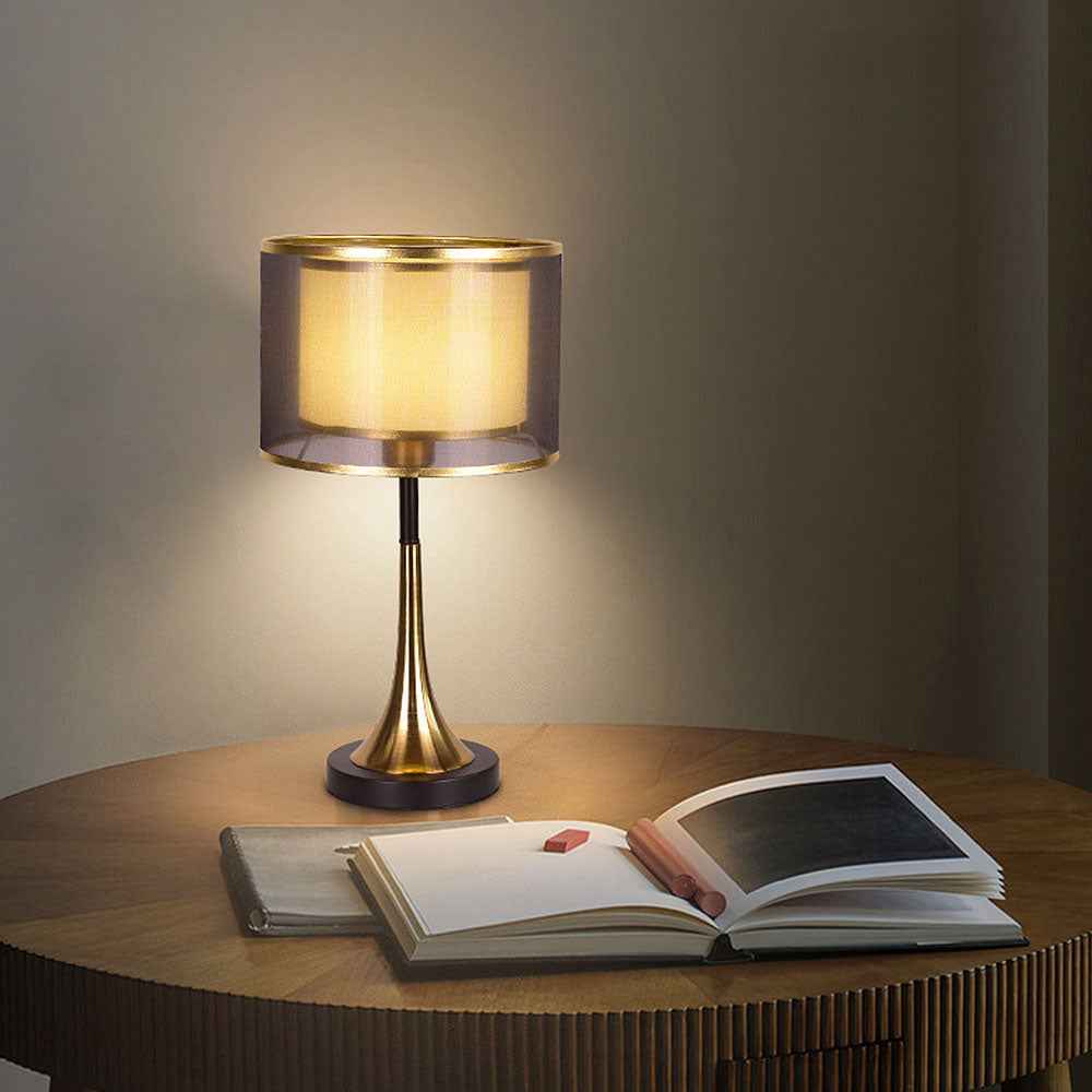 Fifi Modern Gold Table Lamp – Stylish Fabric Design for Cozy Spaces