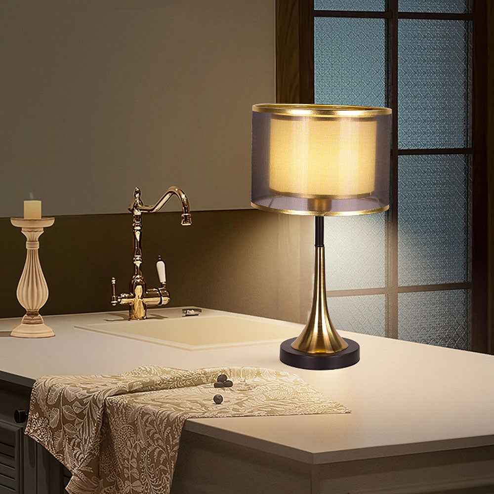Fifi Modern Gold Table Lamp – Stylish Fabric Design for Cozy Spaces