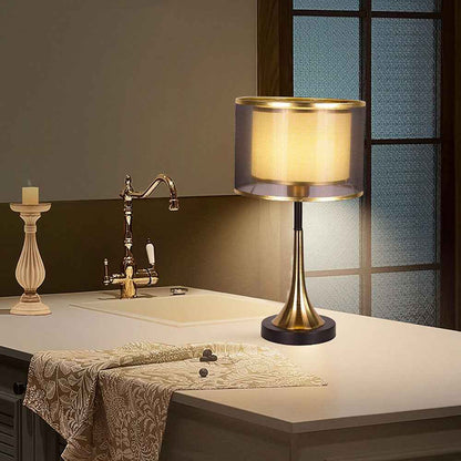 Fifi Modern Gold Table Lamp – Stylish Fabric Design for Cozy Spaces