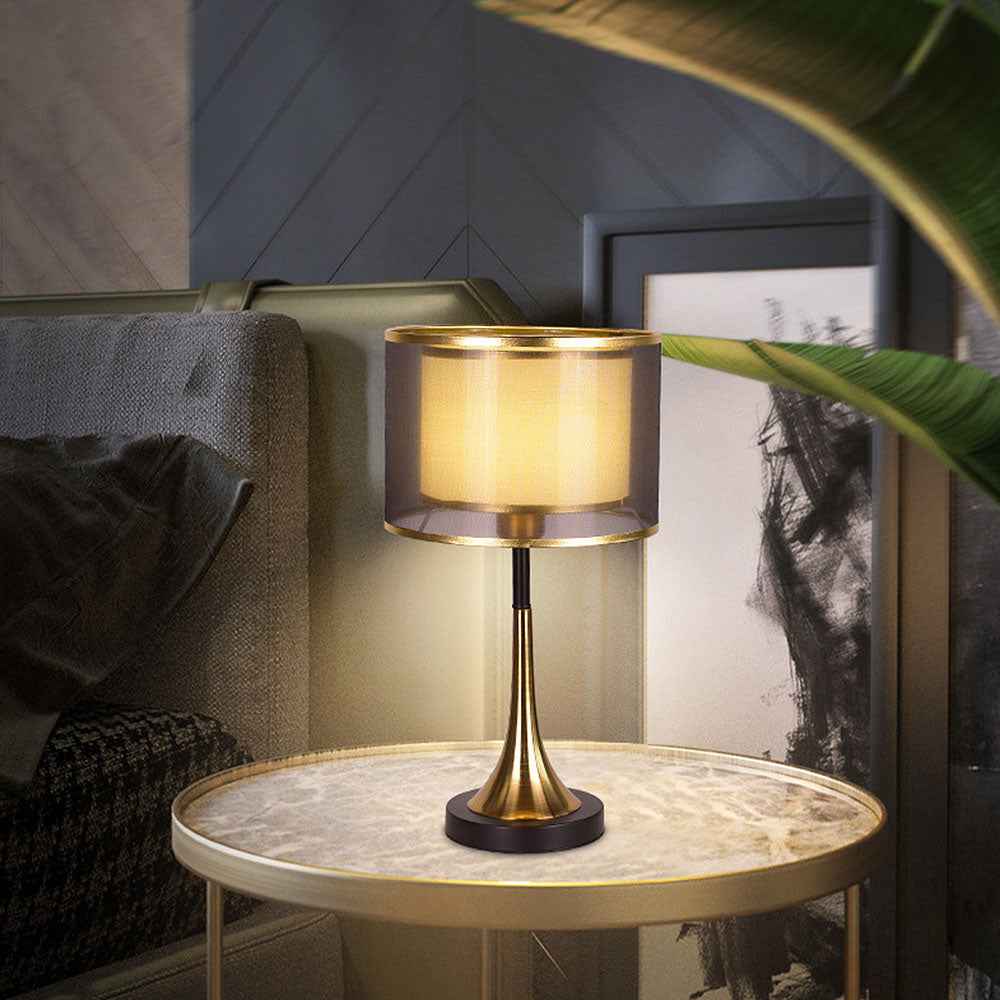 Fifi Modern Gold Table Lamp – Stylish Fabric Design for Cozy Spaces