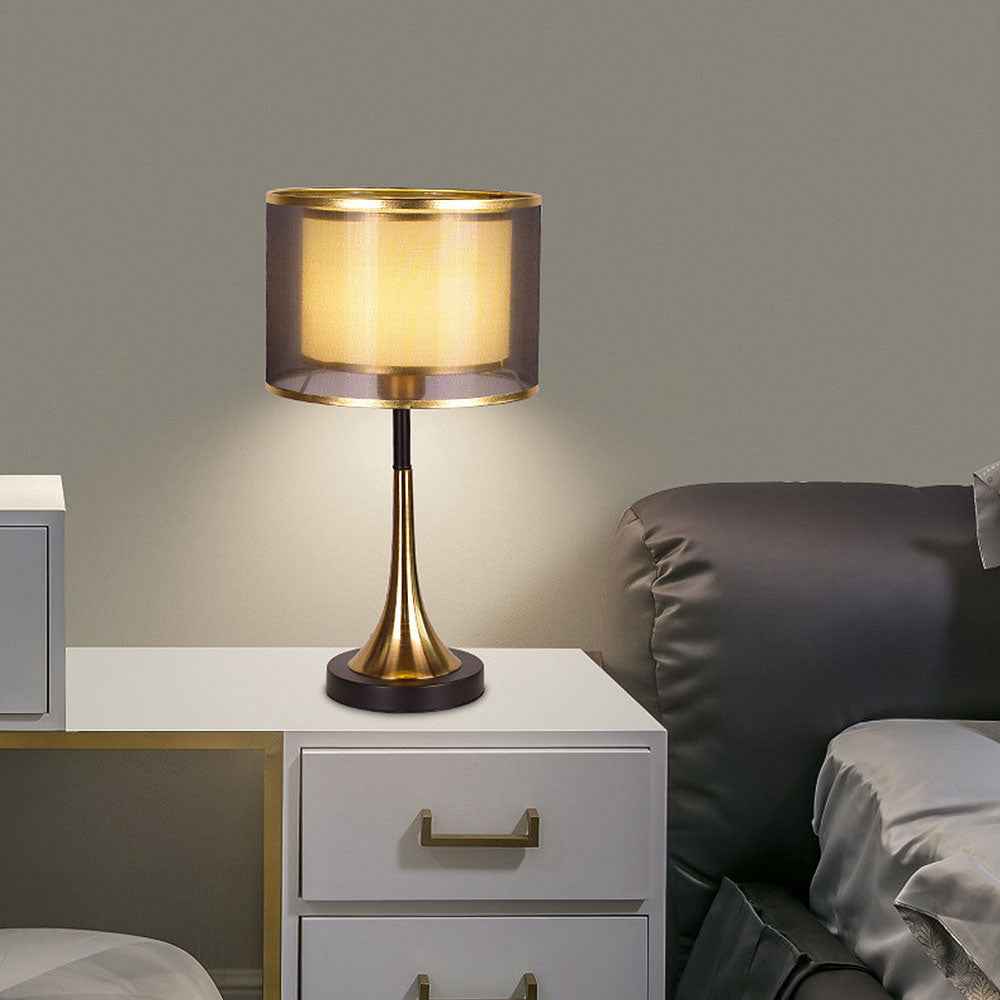 Fifi Modern Gold Table Lamp – Stylish Fabric Design for Cozy Spaces