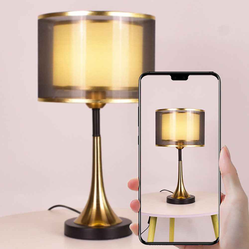 Fifi Modern Gold Table Lamp – Stylish Fabric Design for Cozy Spaces
