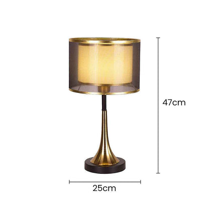 Fifi Modern Gold Table Lamp – Stylish Fabric Design for Cozy Spaces