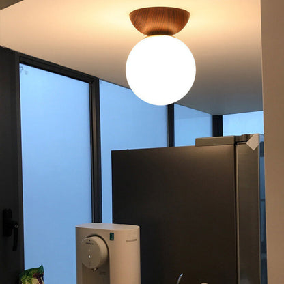 Ovaro Modern Minimalist Ceiling Light Fixture – Elegant Glass Design for Stylish Living Spaces