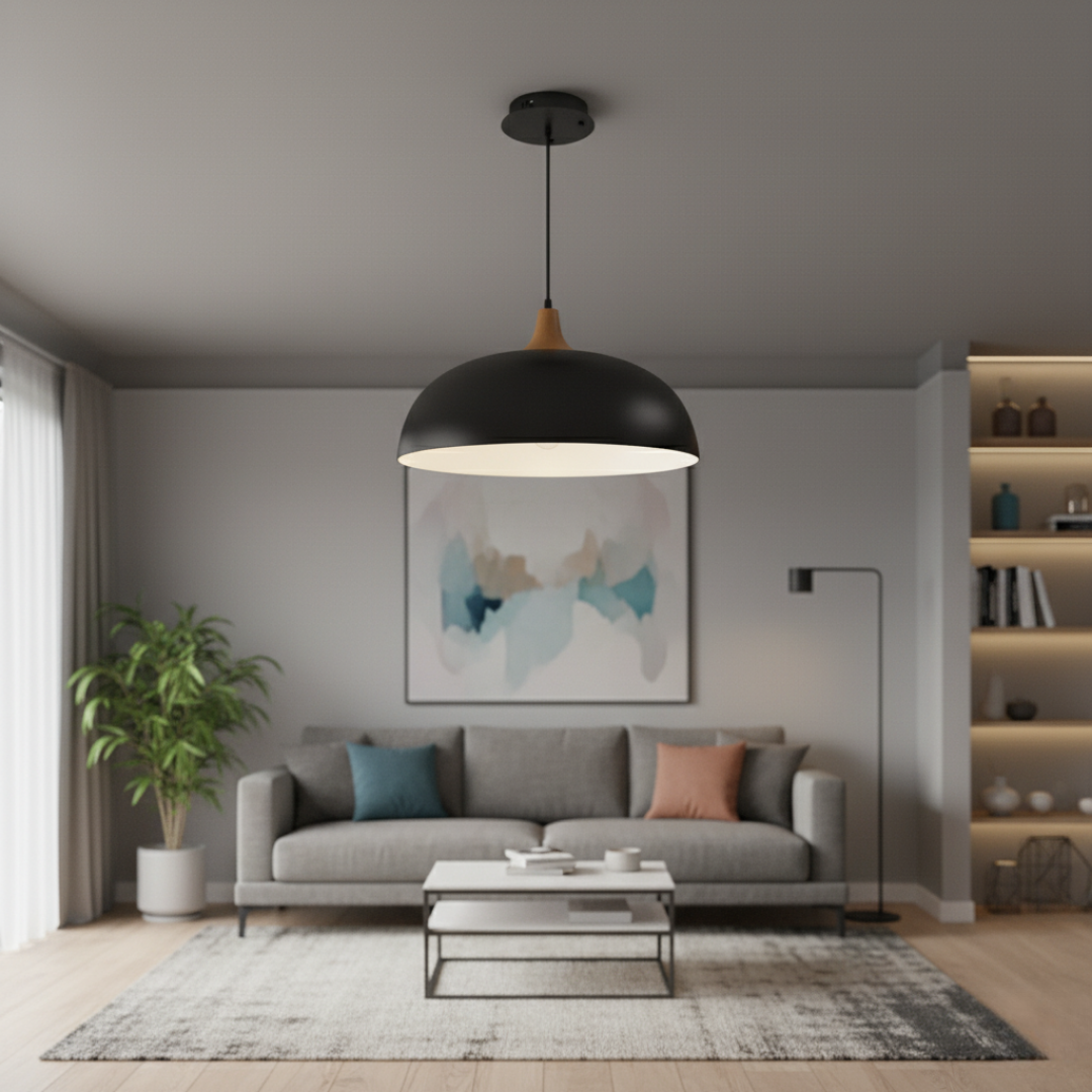 Milo Modern Oak Ceiling Light Fixture – Adjustable LED Design for Stylish Spaces