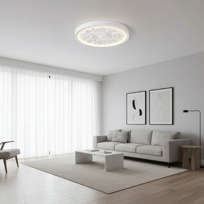 Delion Modern Minimalist Flush Mount Ceiling Light – Dimmable LED for Elegant Spaces