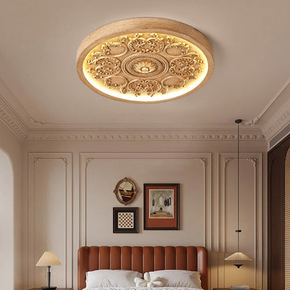 Delion Modern Minimalist Flush Mount Ceiling Light – Dimmable LED for Elegant Spaces