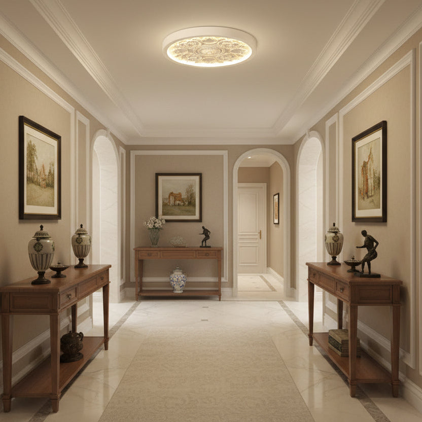 Delion Modern Minimalist Flush Mount Ceiling Light – Dimmable LED for Elegant Spaces