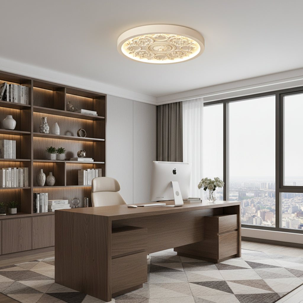 Delion Modern Minimalist Flush Mount Ceiling Light – Dimmable LED for Elegant Spaces