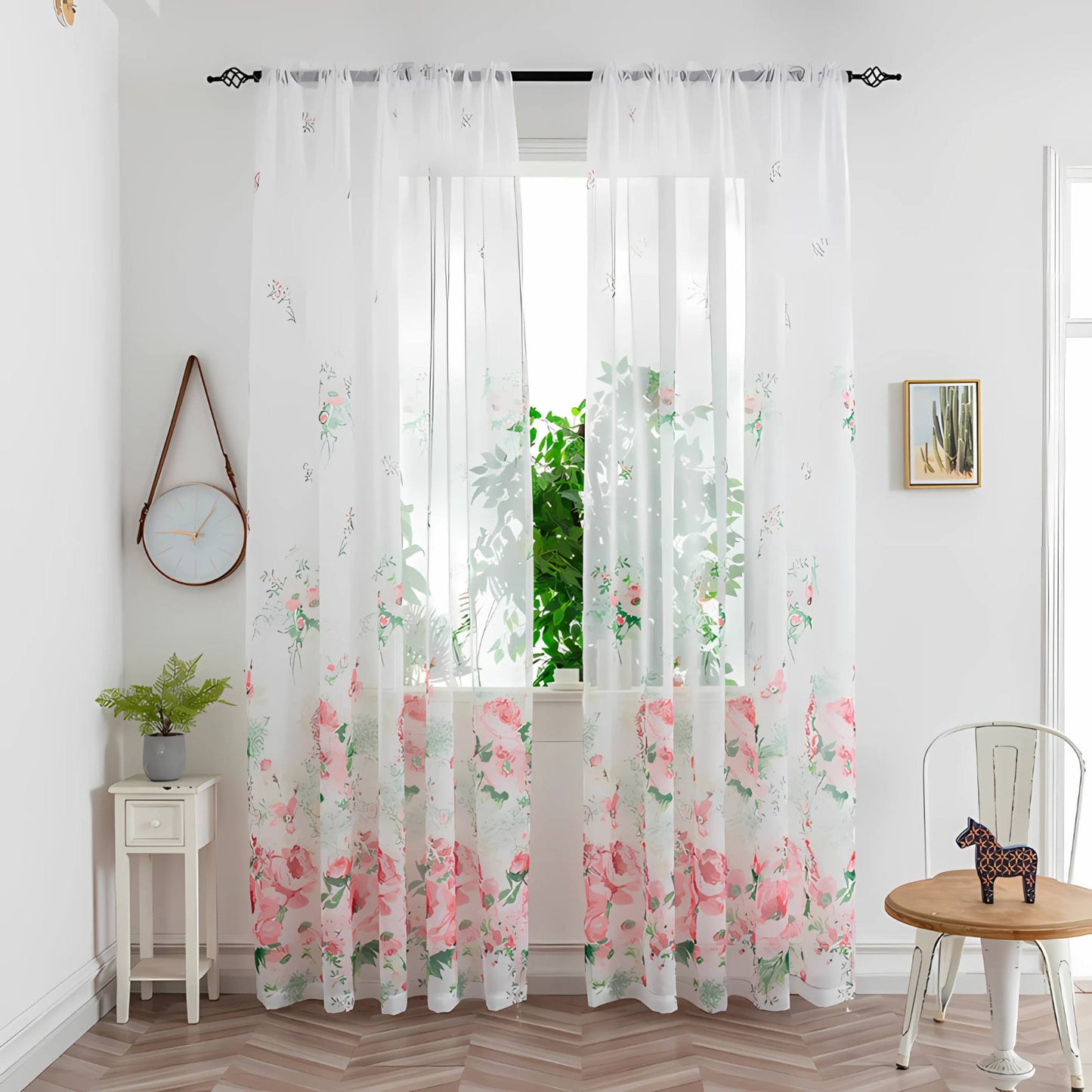 Pipin Colorful Sheer Curtain – Elegant Light Filtering for Any Room