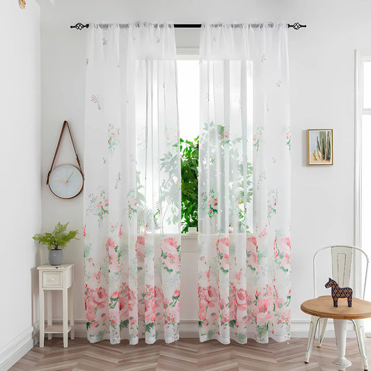 Pipin Colorful Sheer Curtain – Elegant Light Filtering for Any Room