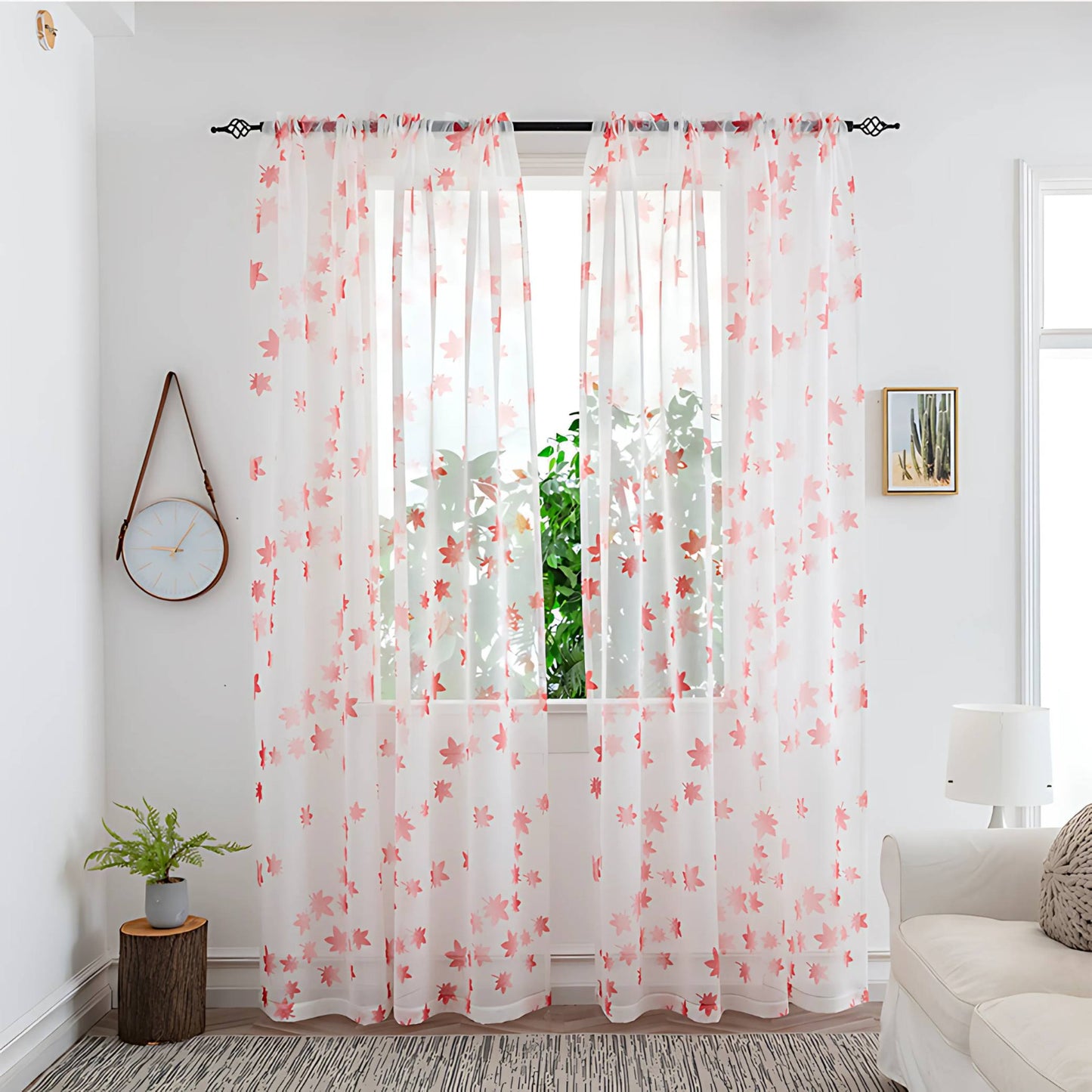 Pipin Colorful Sheer Curtain – Elegant Light Filtering for Any Room