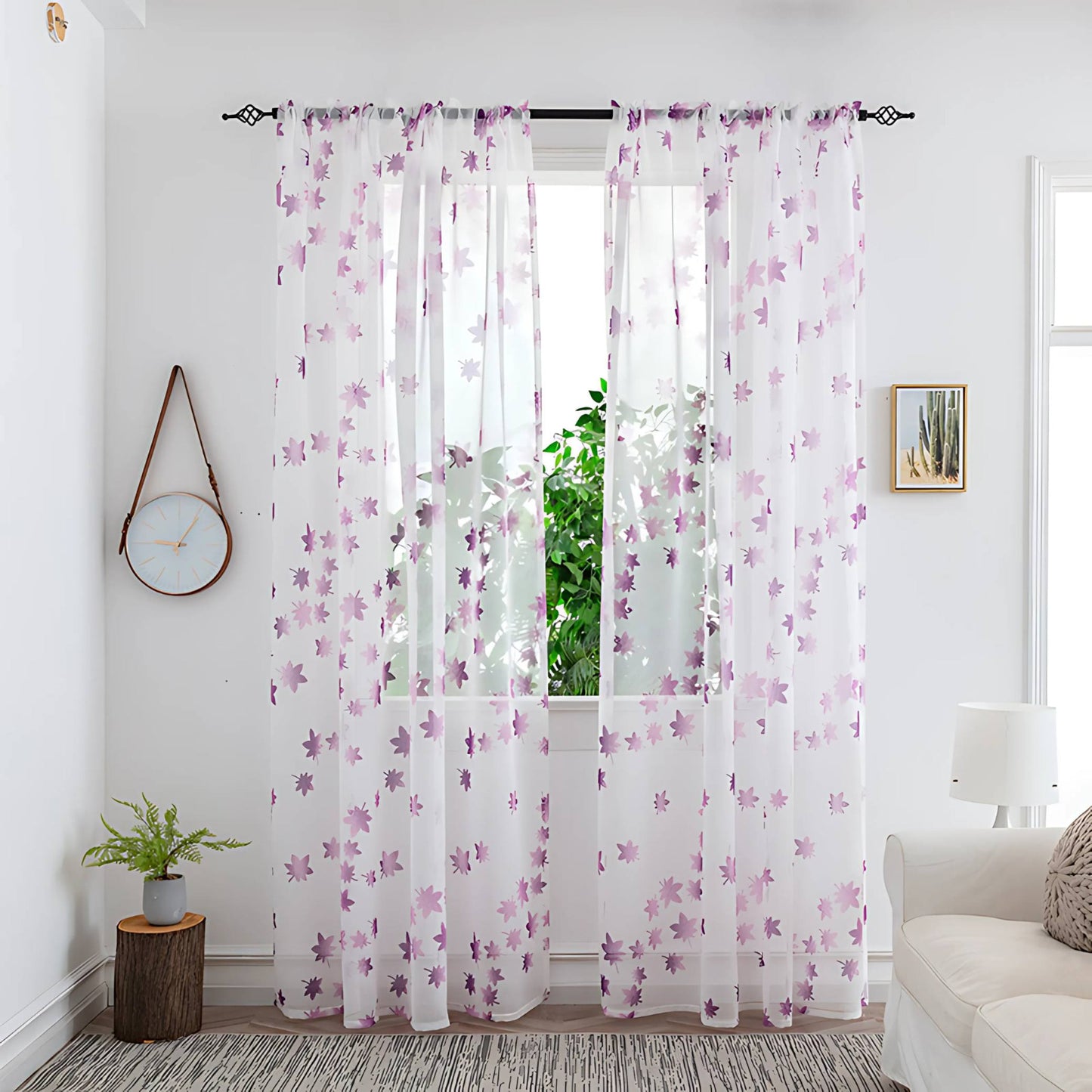 Pipin Colorful Sheer Curtain – Elegant Light Filtering for Any Room