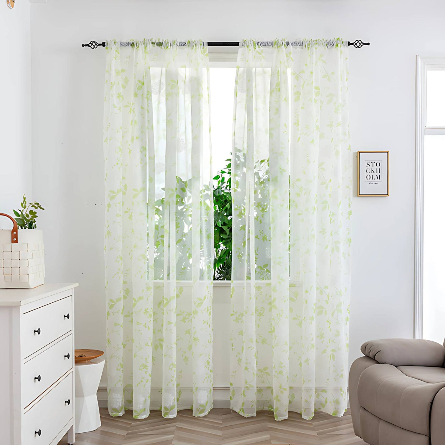 Pipin Colorful Sheer Curtain – Elegant Light Filtering for Any Room