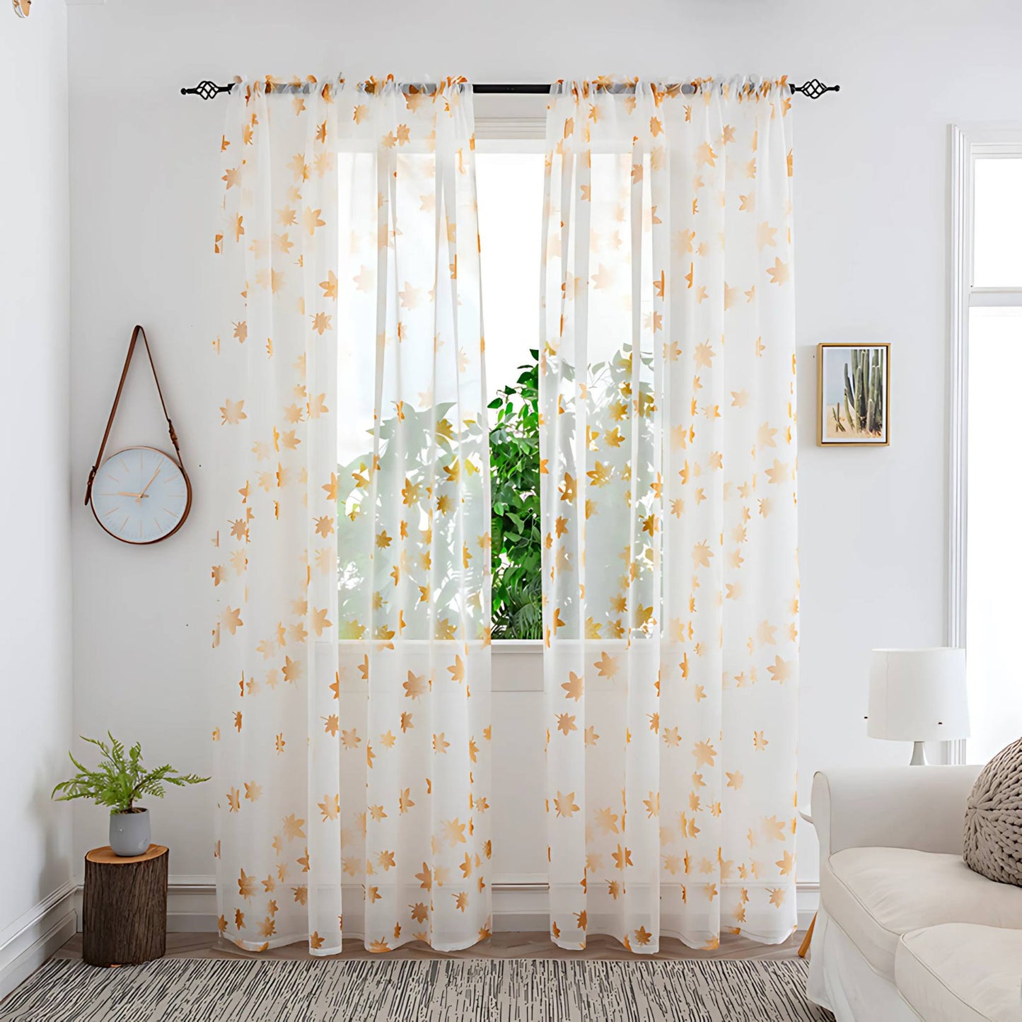 Pipin Colorful Sheer Curtain – Elegant Light Filtering for Any Room