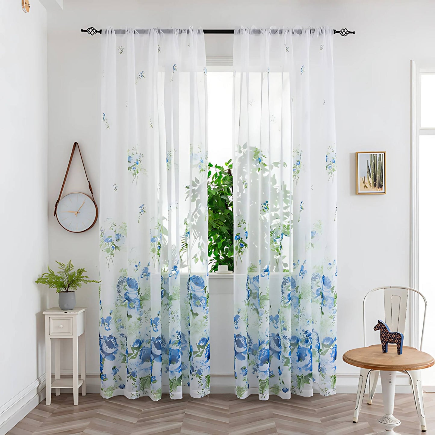 Pipin Colorful Sheer Curtain – Elegant Light Filtering for Any Room