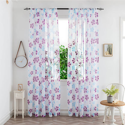 Pipin Colorful Sheer Curtain – Elegant Light Filtering for Any Room