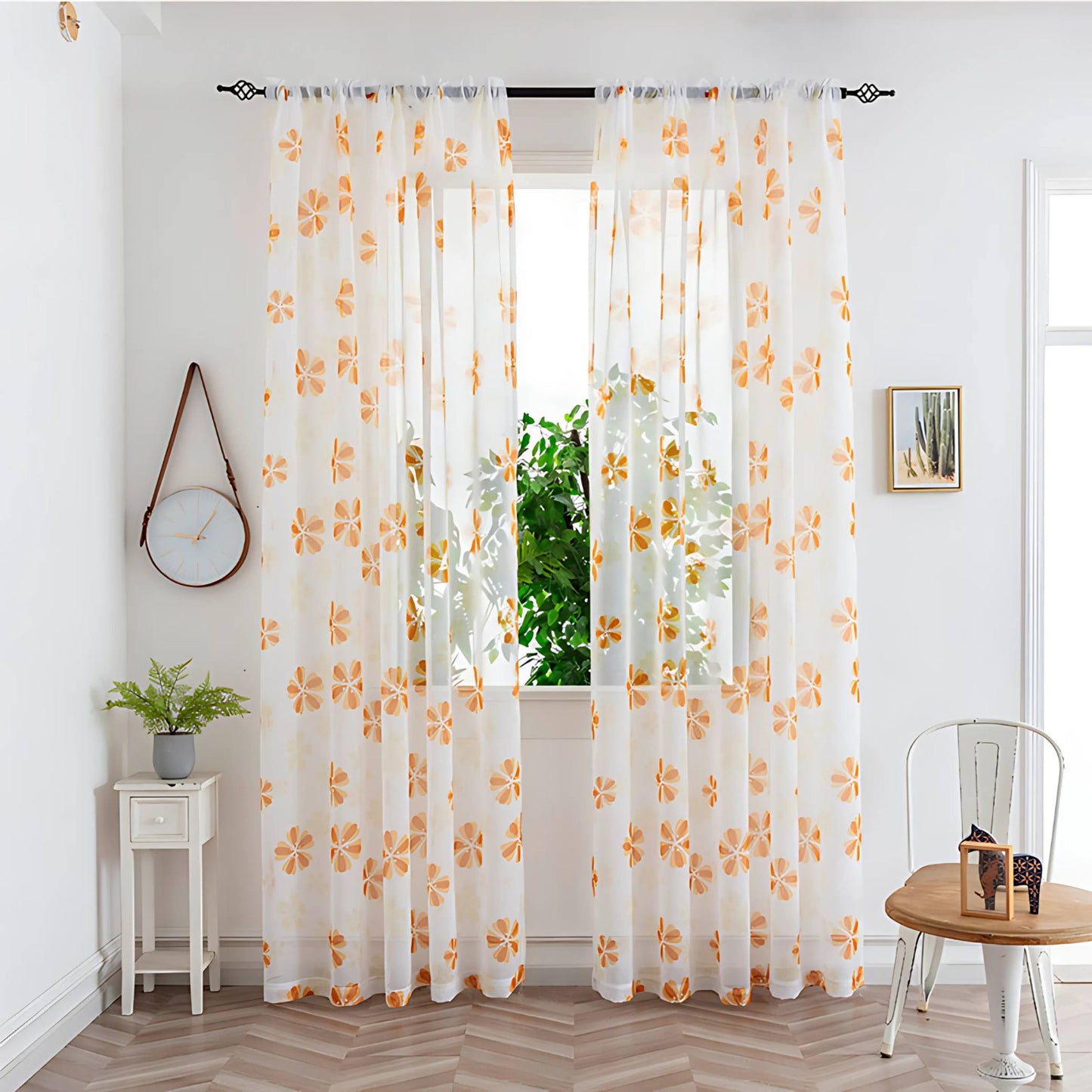 Pipin Colorful Sheer Curtain – Elegant Light Filtering for Any Room