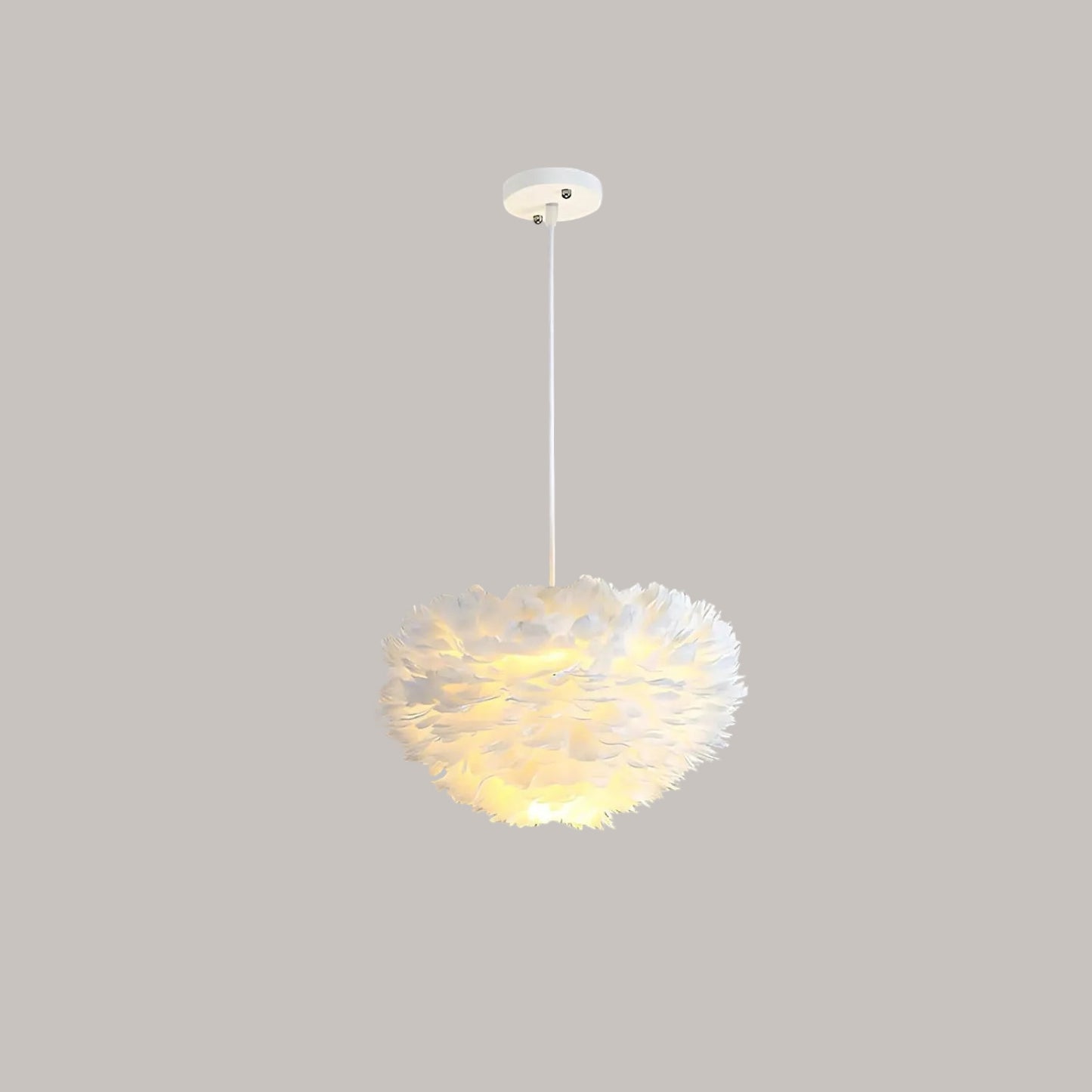 Misty Modern Chandeliers – Elegant Feather Design for Stylish Rooms