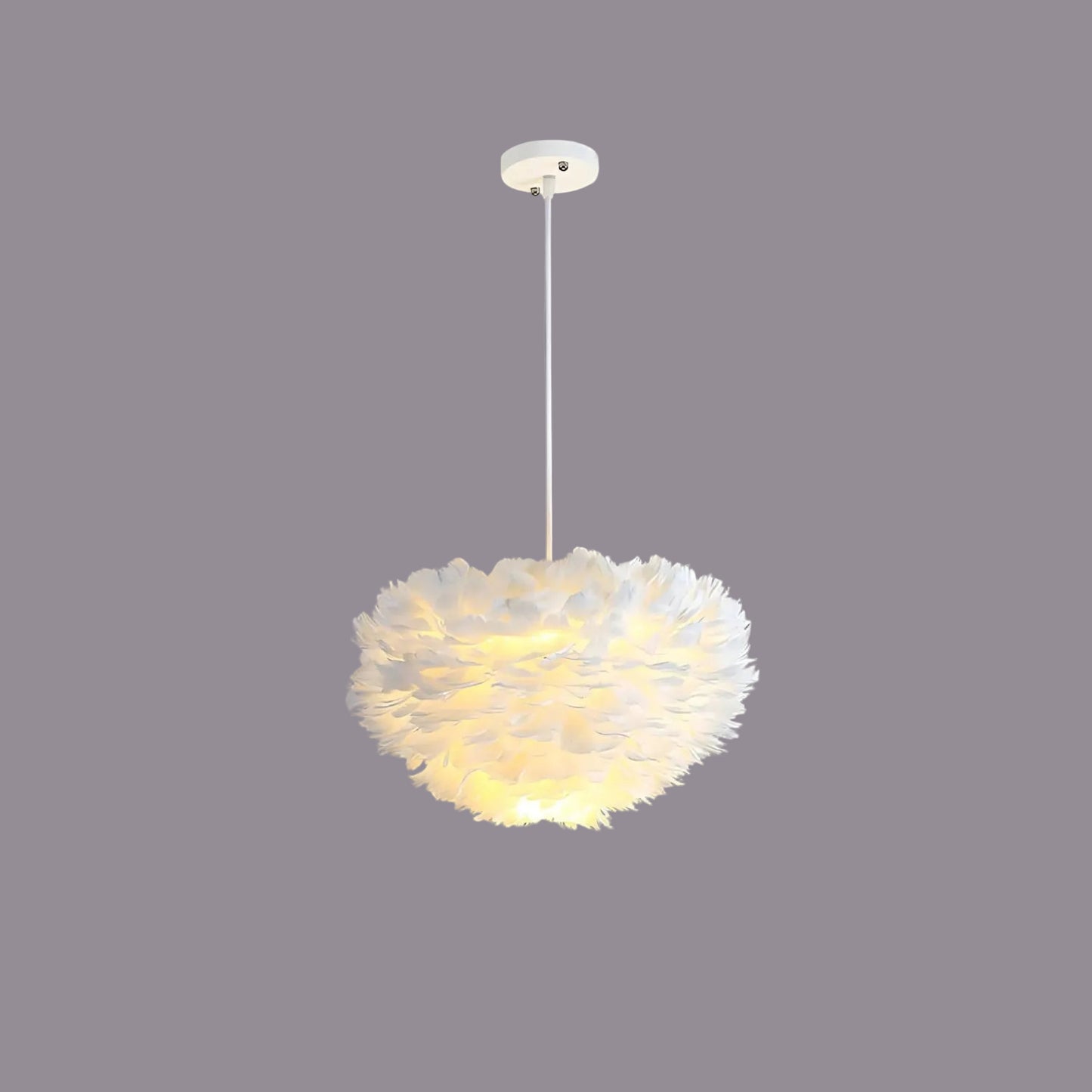 Misty Modern Chandeliers – Elegant Feather Design for Stylish Rooms