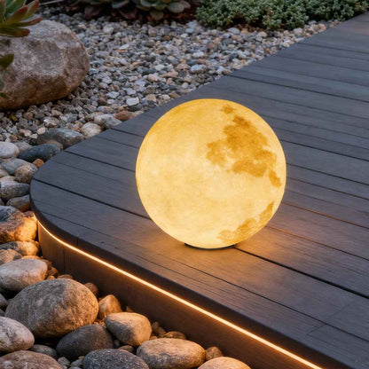 Misty Outdoor Solar Garden Lights – Moon-Inspired Design for Elegant Ambiance