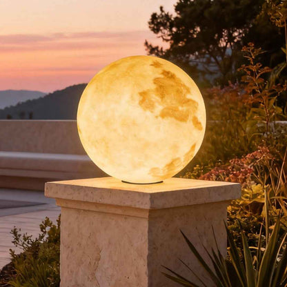 Misty Outdoor Solar Garden Lights – Moon-Inspired Design for Elegant Ambiance